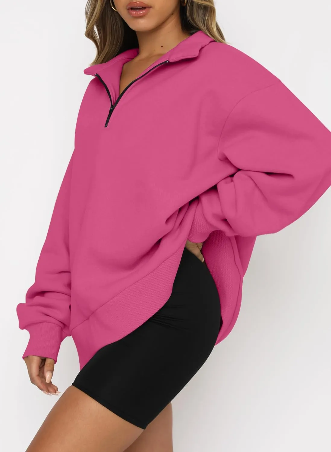 Womens Fashion Hoodies & Sweatshirt Pullover Fall Fashion 2024 Teen Girls Half Zip Winter Warm Top