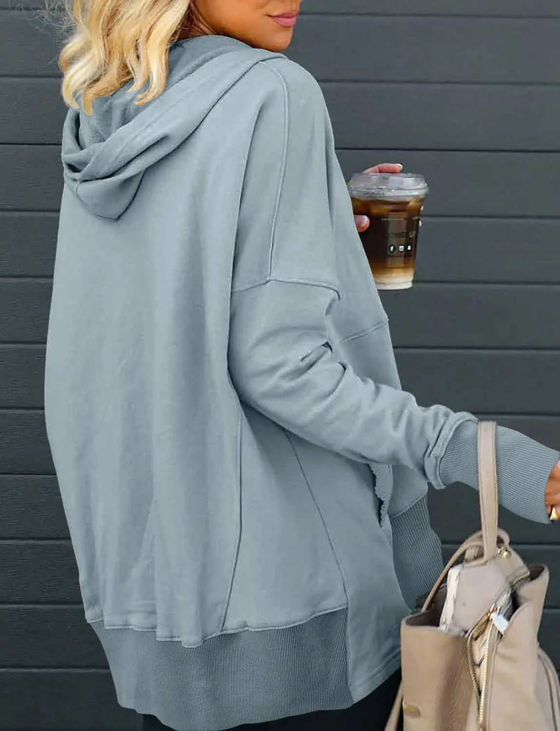 Womens Fashion Hoodies & Sweatshirt Pullover Fall Fashion 2024 Teen Girls Half Zip Winter Warm Top