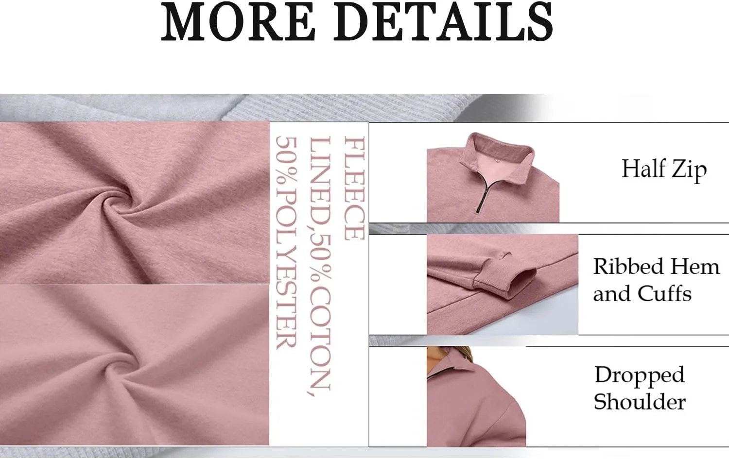 Womens Fashion Hoodies & Sweatshirt Pullover Fall Fashion 2024 Teen Girls Half Zip Winter Warm Top