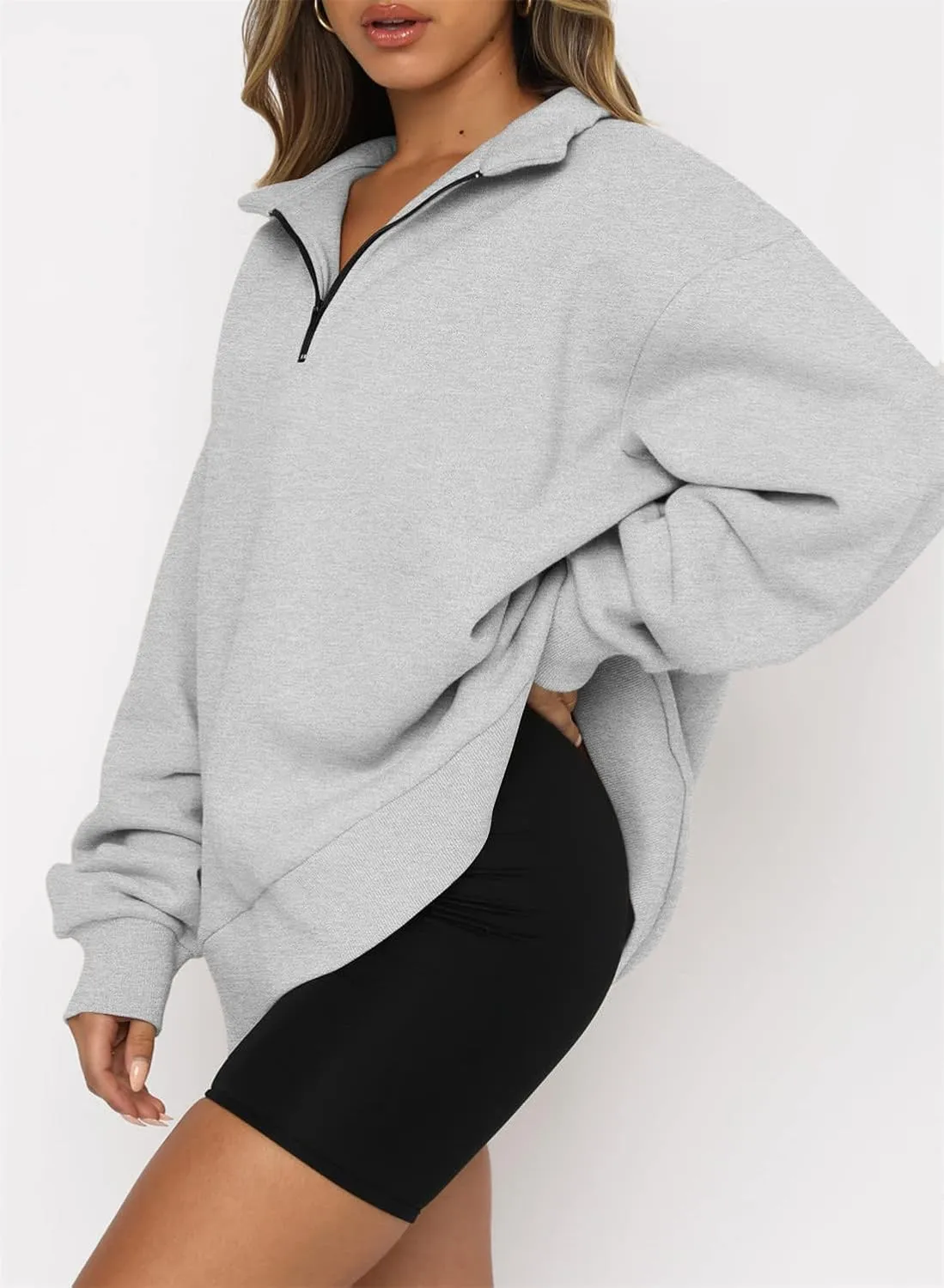 Womens Fashion Hoodies & Sweatshirt Pullover Fall Fashion 2024 Teen Girls Half Zip Winter Warm Top