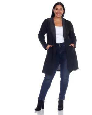 Womens North Cardigan | Charcoal