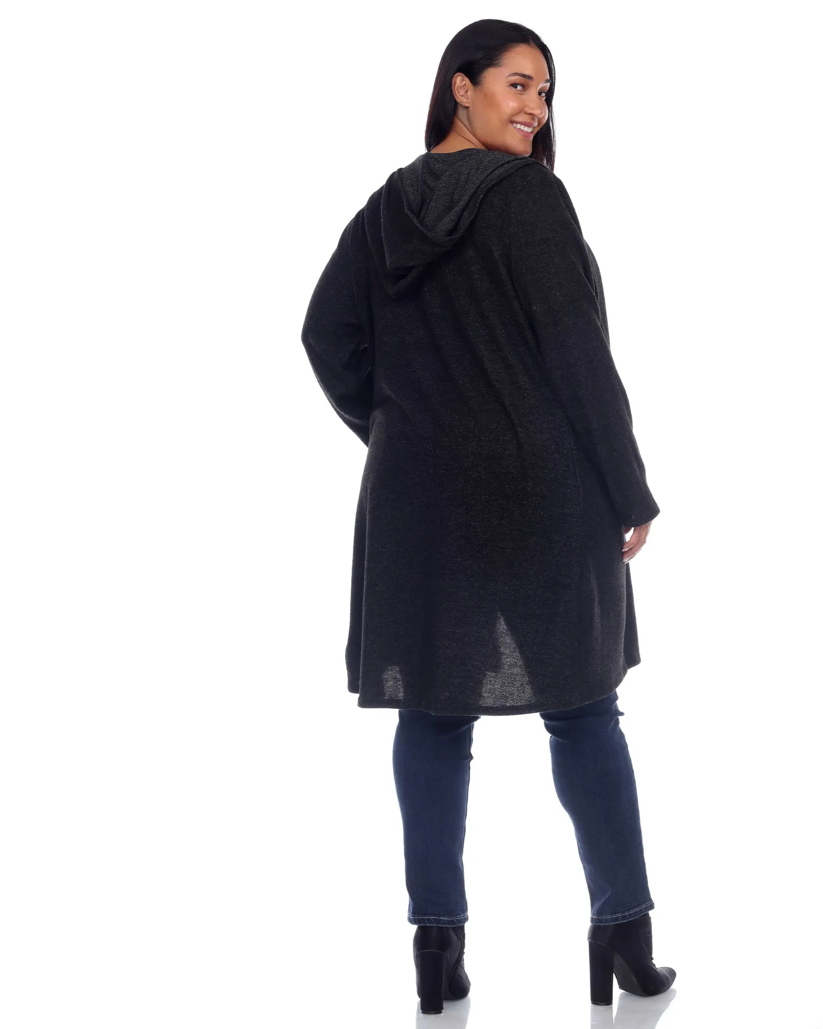 Womens North Cardigan | Charcoal
