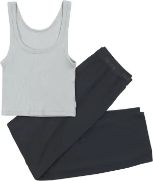 Women'S Originals Supersoft Comfywear 2 Piece Crop Tank & Lounge Pants Loungewear Set