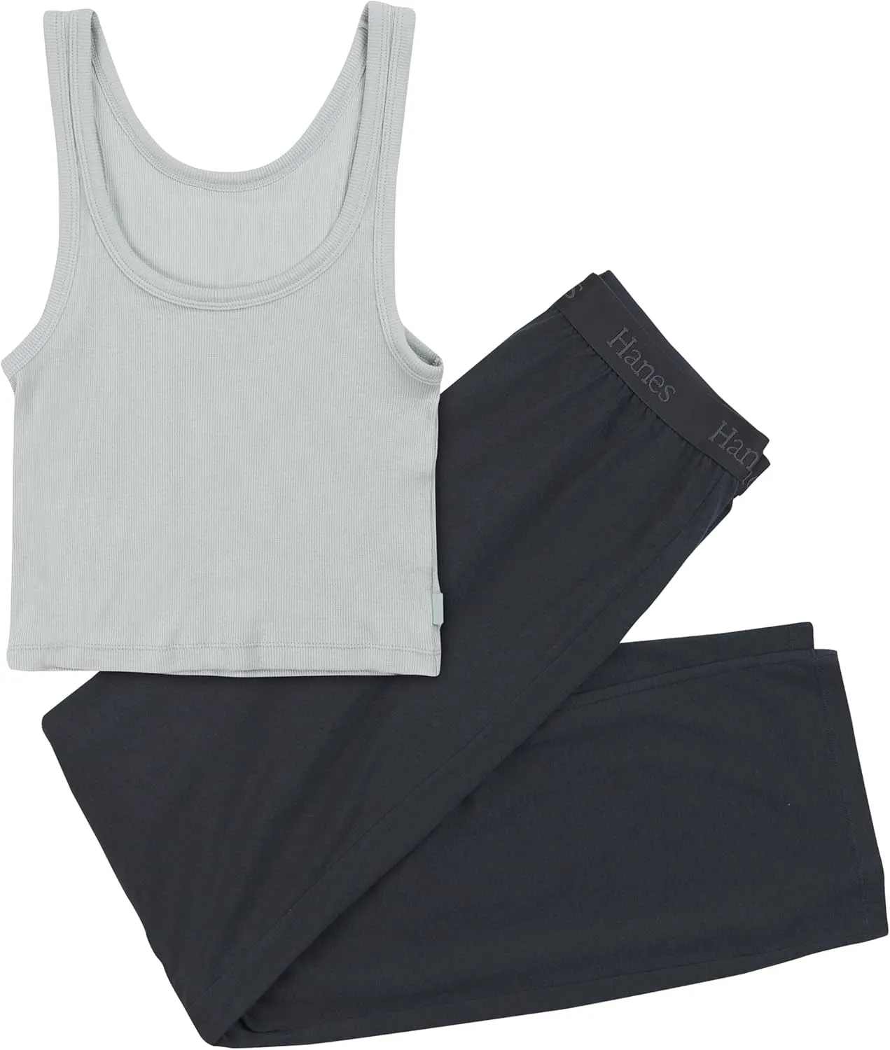 Women'S Originals Supersoft Comfywear 2 Piece Crop Tank & Lounge Pants Loungewear Set