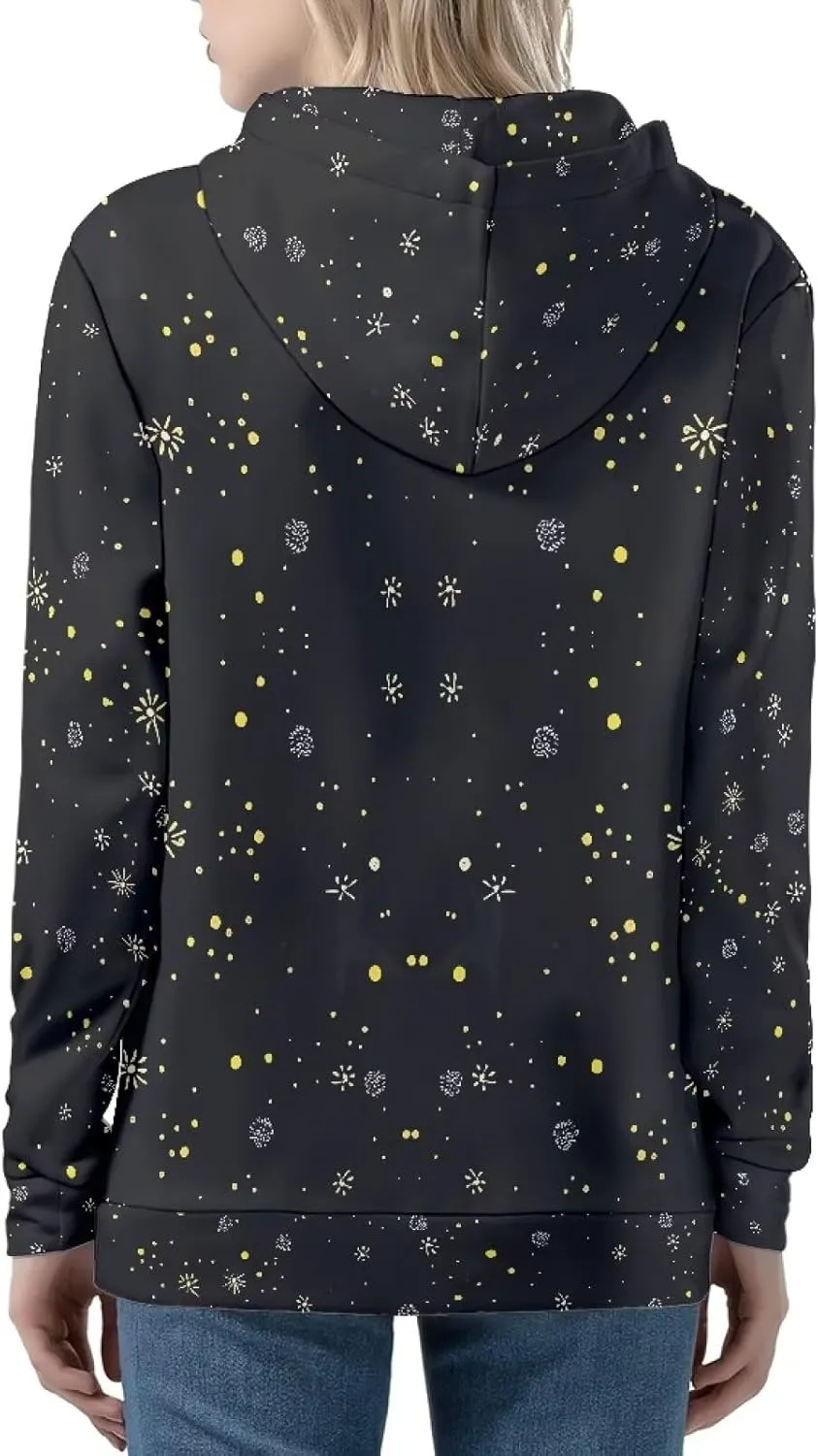Women's Oversized Hoodies for Women Full Zip Up Long Sleeve Sweatshirts Drawstring Jackets Coat with Pockets