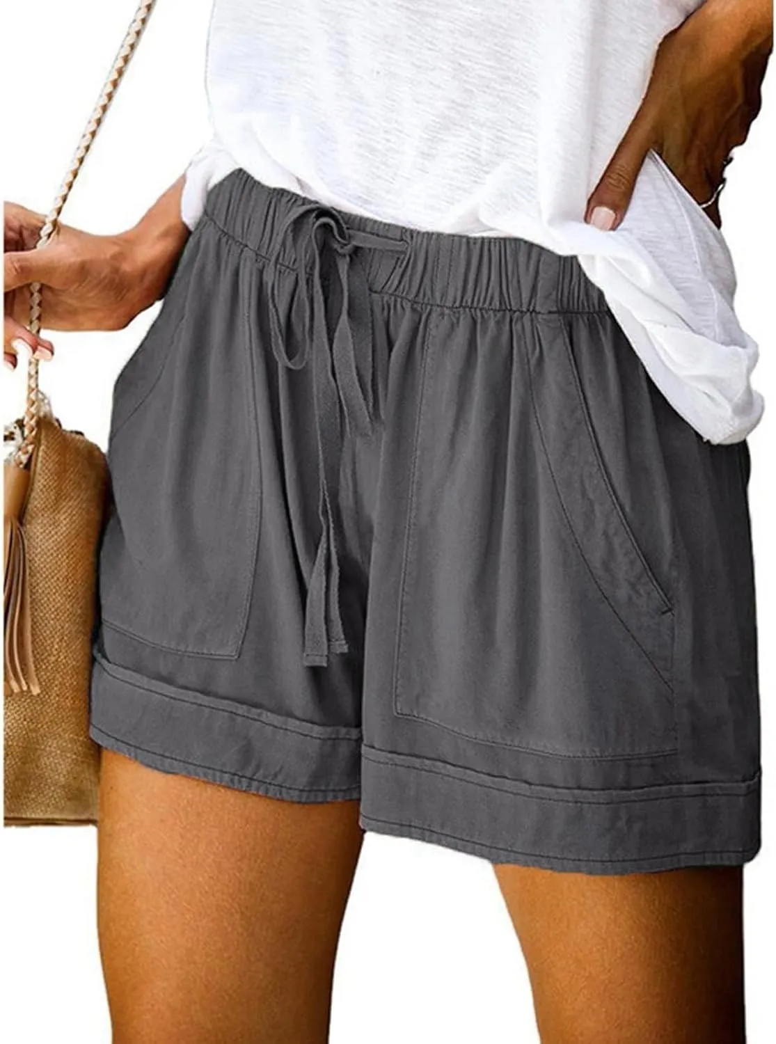 Women's Wide Leg Linen Pants 2025 Summer Casual High Waist Palazzo Pant Yoga Loose Flowy Trousers with Pockets