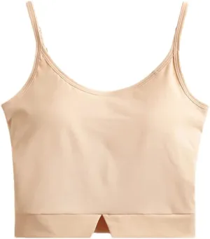 Wvapzxx Women Tank Top With Chest Pad Adjustable Breathable Stretchable Crop Top Camisoles Sexy Casual Tube Vest