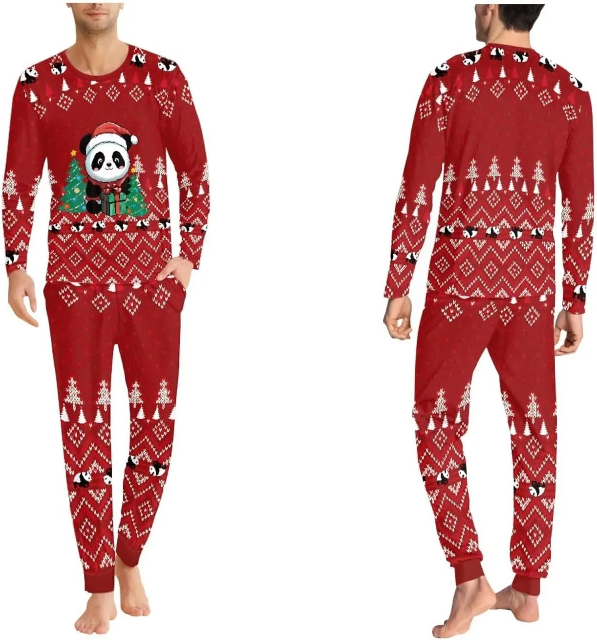 YEXIATODO Family Christmas Pajamas Matching Sets for Women Men Holiday Cozy Pajama Ssets