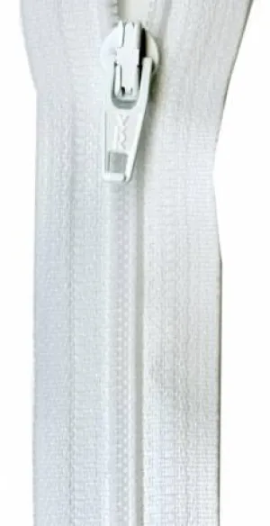 Ziplon Coil Zipper 18in White